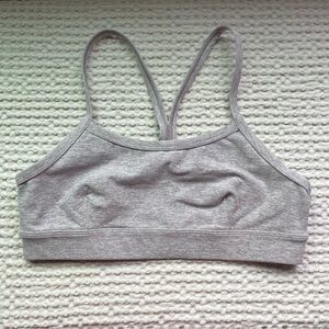 Alo Yoga Alosoft Gratitude Bra Gray Size XS